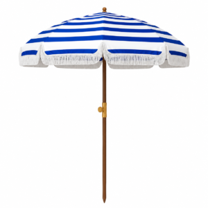 Beach Umbrella Cotton (Blue/White)