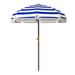 Beach Umbrella Cotton (Blue/White)